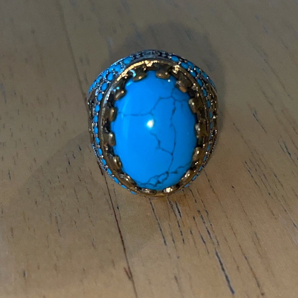 Men’s turquoise ring